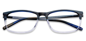 Blue Rectangle Full Rim Unisex Eyeglasses by Vincent Chase Computer Glasses-146965