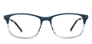 Blue Rectangle Full Rim Men Eyeglasses by Vincent Chase-211241