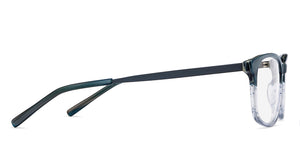 Blue Rectangle Full Rim Men Eyeglasses by Vincent Chase-211241