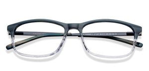 Blue Rectangle Full Rim Men Eyeglasses by Vincent Chase-211241