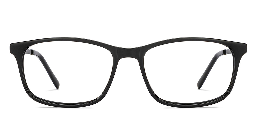Black Rectangle Full Rim Men Eyeglasses by Vincent Chase-211242