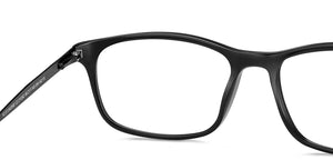 Black Rectangle Full Rim Men Eyeglasses by Vincent Chase-211242