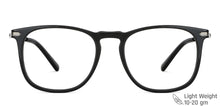Load image into Gallery viewer, Black Square Full Rim Unisex Eyeglasses by Vincent Chase Computer Glasses-146966