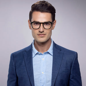 Black Square Full Rim Unisex Eyeglasses by Vincent Chase-143248