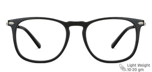Black Square Full Rim Unisex Eyeglasses by Vincent Chase-143248