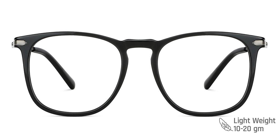 Black Square Full Rim Unisex Eyeglasses by Vincent Chase-143248