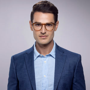 Tortoise Square Full Rim Wide Unisex Eyeglasses by Vincent Chase-143249