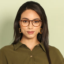 Load image into Gallery viewer, Tortoise Square Full Rim Wide Unisex Eyeglasses by Vincent Chase-143249