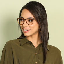 Load image into Gallery viewer, Tortoise Square Full Rim Wide Unisex Eyeglasses by Vincent Chase-143249