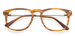 Tortoise Square Full Rim Wide Unisex Eyeglasses by Vincent Chase-143249