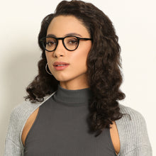 Load image into Gallery viewer, Black Round Full Rim Unisex Eyeglasses by Vincent Chase Computer Glasses-146375