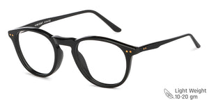 Black Round Full Rim Unisex Eyeglasses by Vincent Chase Computer Glasses-146375