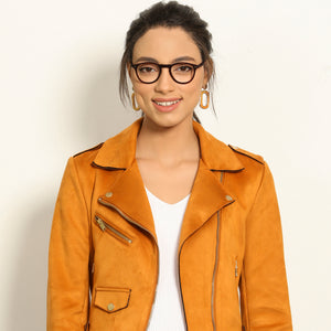 Red Round Full Rim Unisex Eyeglasses by Vincent Chase Computer Glasses-146376