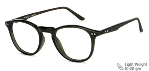 Green Round Full Rim Unisex Eyeglasses by Vincent Chase-149684