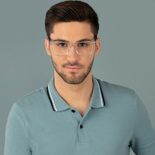 Load image into Gallery viewer, Transparent Square Full Rim Unisex Eyeglasses by Vincent Chase-143446