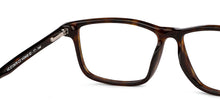 Load image into Gallery viewer, Tortoise Rectangle Full Rim Unisex Eyeglasses by Vincent Chase-143448