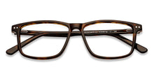 Load image into Gallery viewer, Tortoise Rectangle Full Rim Unisex Eyeglasses by Vincent Chase-143448