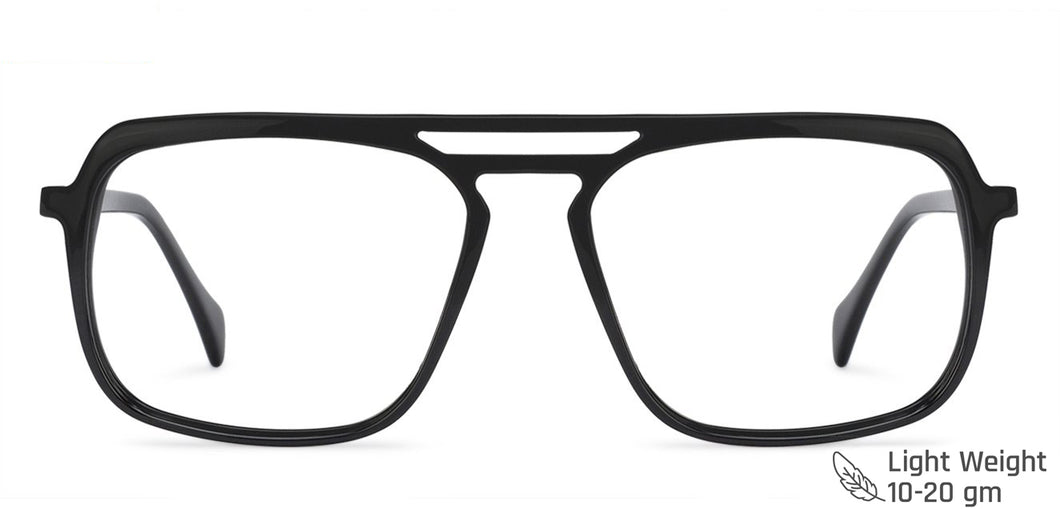 Black Square Full Rim Unisex Eyeglasses by Vincent Chase Online-143449