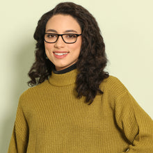 Load image into Gallery viewer, Black Rectangle Full Rim Unisex Eyeglasses by Vincent Chase VC-143457
