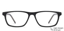 Load image into Gallery viewer, Black Rectangle Full Rim Unisex Eyeglasses by Vincent Chase VC-143457