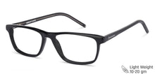 Load image into Gallery viewer, Black Rectangle Full Rim Unisex Eyeglasses by Vincent Chase VC-143457