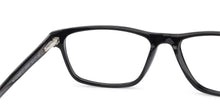 Load image into Gallery viewer, Black Rectangle Full Rim Unisex Eyeglasses by Vincent Chase VC-143457