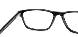Black Rectangle Full Rim Unisex Eyeglasses by Vincent Chase VC-143457