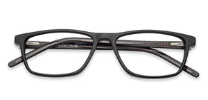 Black Rectangle Full Rim Unisex Eyeglasses by Vincent Chase VC-143457