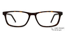 Load image into Gallery viewer, Tortoise Rectangle Full Rim Unisex Eyeglasses by Vincent Chase-150299