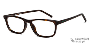 Tortoise Rectangle Full Rim Unisex Eyeglasses by Vincent Chase-150299