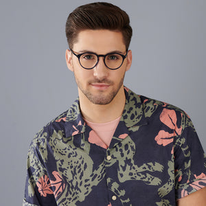 Blue Round Full Rim Unisex Eyeglasses by Vincent Chase-148196