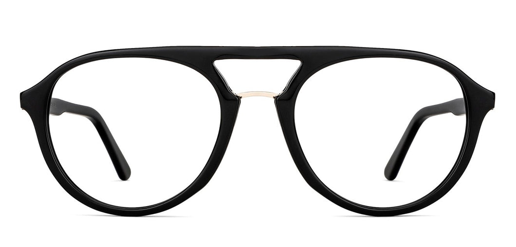 Black Aviator Full Rim Unisex Eyeglasses by Vincent Chase-149341