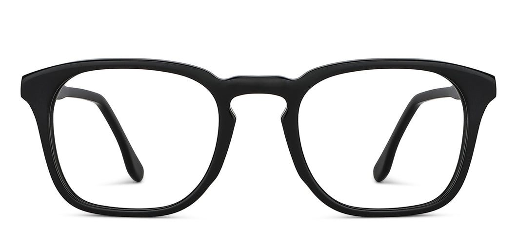 Black Square Full Rim Unisex Eyeglasses by Vincent Chase-149346