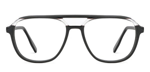 Black Wayfarer Full Rim Unisex Eyeglasses by Vincent Chase Computer Glasses-147363
