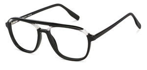 Black Wayfarer Full Rim Unisex Eyeglasses by Vincent Chase Computer Glasses-147363