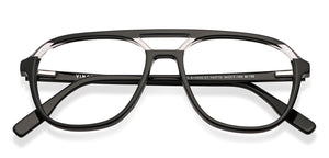 Black Wayfarer Full Rim Unisex Eyeglasses by Vincent Chase Computer Glasses-147363