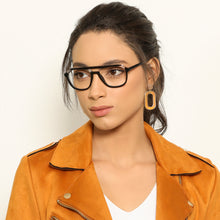 Load image into Gallery viewer, Black Wayfarer Full Rim Unisex Eyeglasses by Vincent Chase VC-143710