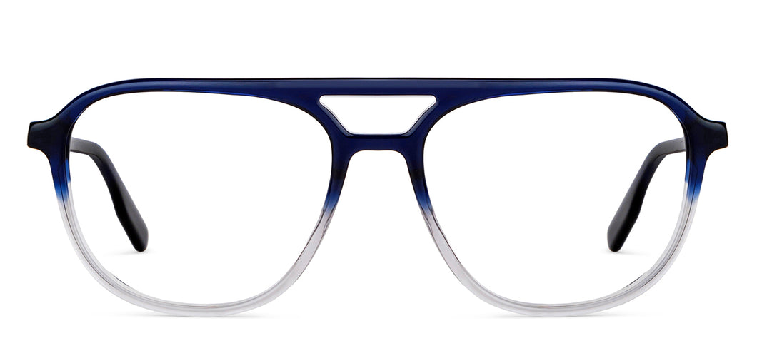 Blue Wayfarer Full Rim Unisex Eyeglasses by Vincent Chase-149300