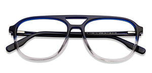 Blue Wayfarer Full Rim Unisex Eyeglasses by Vincent Chase-149300