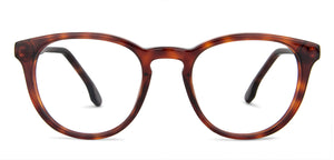 Brown Round Full Rim Narrow Unisex Eyeglasses by Vincent Chase-143711