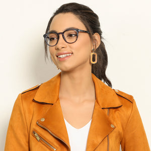 Tortoise Round Full Rim Unisex Eyeglasses by Vincent Chase Online-143712