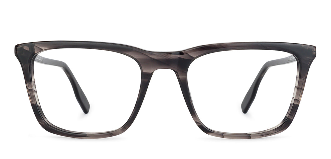 Grey Rectangle Full Rim Unisex Eyeglasses by Vincent Chase Computer Glasses-147365