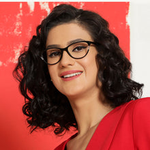 Load image into Gallery viewer, Black Cat Eye Full Rim Medium Women Eyeglasses by Vincent Chase-143716