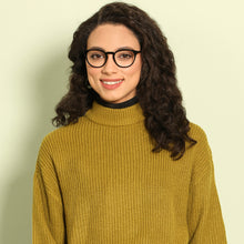 Load image into Gallery viewer, Black Round Full Rim Unisex Eyeglasses by Vincent Chase VC-143718