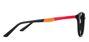 Black Round Full Rim Kid Eyeglasses by Lenskart Junior-143724