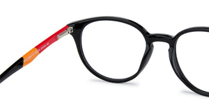 Black Round Full Rim Kid Eyeglasses by Lenskart Junior-143724