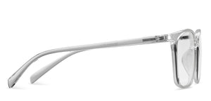Transparent Square Full Rim Unisex Eyeglasses by Lenskart Blu-143904