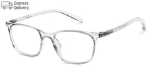 Load image into Gallery viewer, Transparent Square Full Rim Unisex Eyeglasses by Lenskart Blu-143904