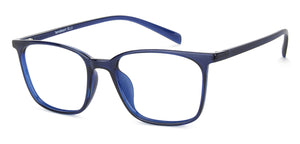 Blue Square Full Rim Unisex Eyeglasses by Lenskart Blu-143906