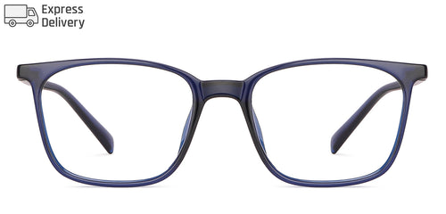 Blue Square Full Rim Unisex Eyeglasses by Lenskart Blu-143906
